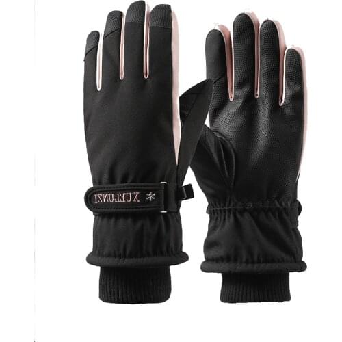 Winter Cycling Gloves With Wrist Support Touch Screen Bicycle Gloves Outdoor Sports Anti-slip Windproof Bike Full Finger Gloves
