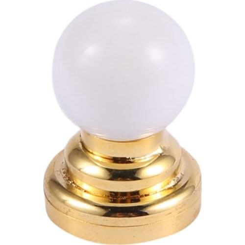 1:12 Dolls House Miniature Globe White Ceiling LED Light Lighting Lamp with Battery