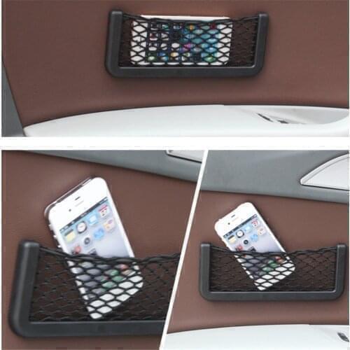 1Pcs Car phone Organizer Storage Bag for Mercedes Benz C350e A G500 ML EQA E43 CLA CLA45