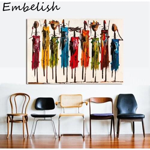 1 Pieces Hot Quality HD Print On Canvas Oil Paintings Abstract Africans Wall Art Posters For Living Room HOme Decor Pictures