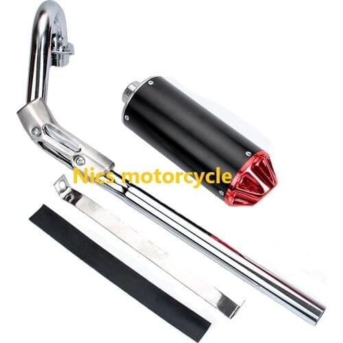 28mm Muffler Exhaust Pipe Bikes CRF50 XR50 SDG SSR LiFan KLX Thumpsar TTR YCF 50-125cc Chinese Pit Trail Dirt Bikes