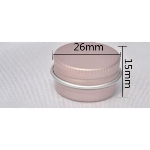 30pcs/lot aluminum jar 5g metal cream jar, rose gold aluminum tin, metal Threaded cosmetic container ZKH81