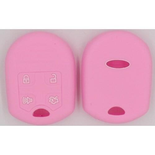 4PC Silicone Flip Remote Key Holder Keyless Fob Key Case Cover for Ford Fusion Ka Edge Explorer Car Key Cover