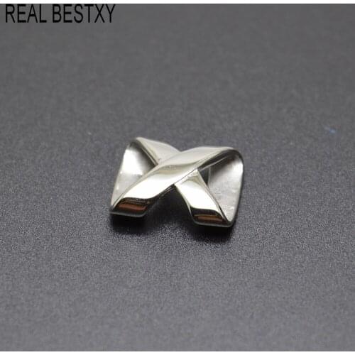 5pcs/Lot Hole Size:12.7*4mm Spacer Beads Mirror Polish Stainless Steel Large Hole Bead Slider for Bracelet DIY Jewelry Making