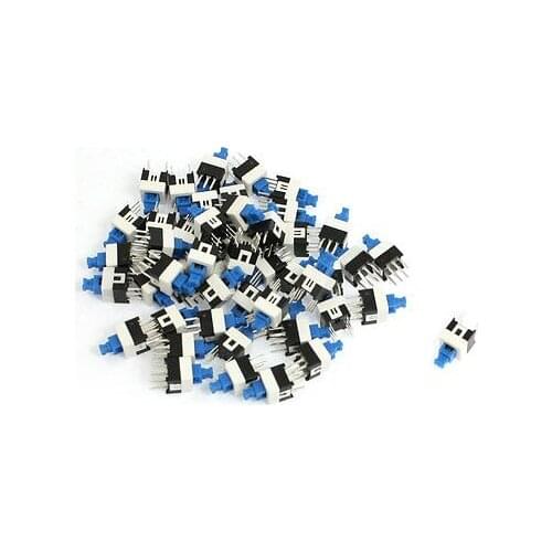 50 Pcs Self Locking 6 Pins Torch Push Button Switch 7x7mm
