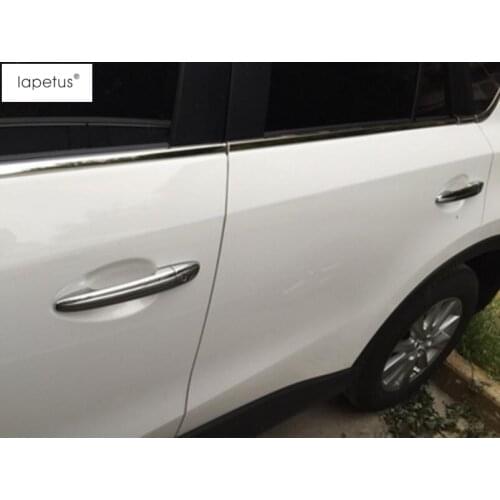 Lapetus Accessories Fit For Mazda CX-5 CX5 2015 - 2020 ABS Chrome Door Pull Knob Handle Hand-clasping Molding Cover Trim