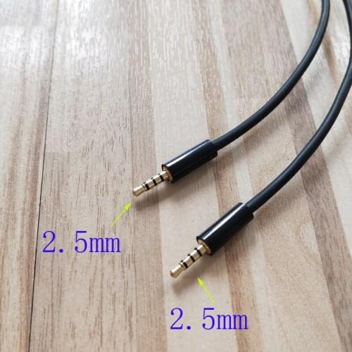 2.5mm Male to 2.5mm male 4 Pole Headphone Audio AUX Cable 1meter 3ft
