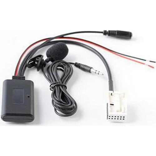 Car Bluetooth Aux Jack Audio Cable Microphone Handsfree Adapter For BMW E60 E63 E64 E65 E66 E81 E82 E87 E70 E90 E91 E92