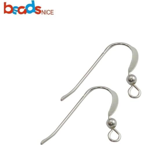Beadsnice ID38847smt17 925 Sterling Silver 16.5mm Earwires 24 Gauge French Earring Hook Earring Components