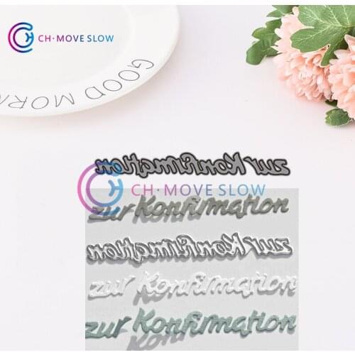 CH 2019 New Arrival German Letter Metal Cutting Dies Stencils For Scrapbooking Photo Album Decoration Embossing Paper Card Craft
