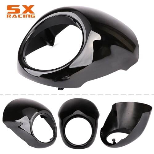 Motorcycle Black Headlight Fairing Cover Headlamp Mask Cover For Harley Davidson Street XG500 XG750 2014 2015 2016