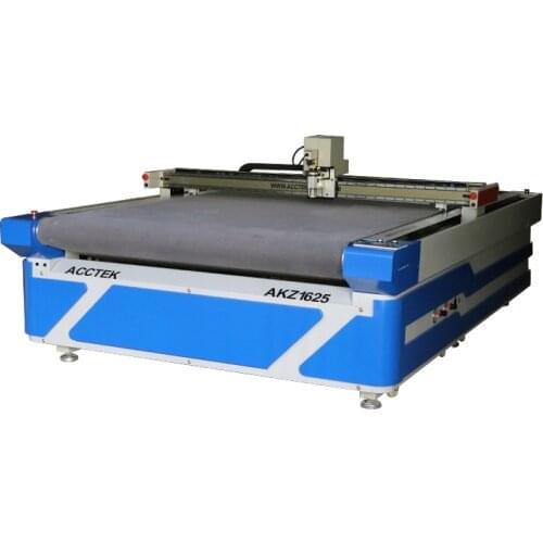 Cnc Oscillating Knife Cutting Machine AKZ1625 Auto Feeding for Sponge Cloth Textile Leather