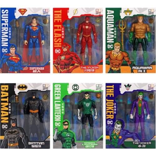 DC Justice League Superman The Joker Flash Batman Riddler Nightwing Green Lantern Batman Doll Action Figure Toy For Kid