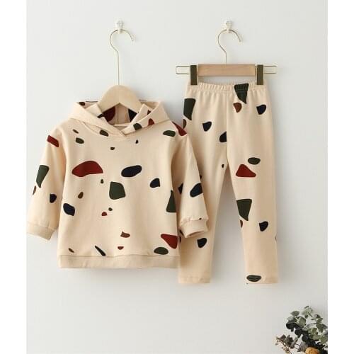 Kids Tracksuit Sweatshirt Tops+ Pants Spring Toddler Boys Girls Clothes Baby Pajamas Kids Clothing Sets Children Boys Clothing