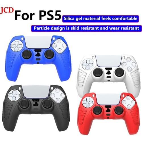 JCD 1set handle sleeve silicone dust proof shell anti slip protection ps5 controller game accessories