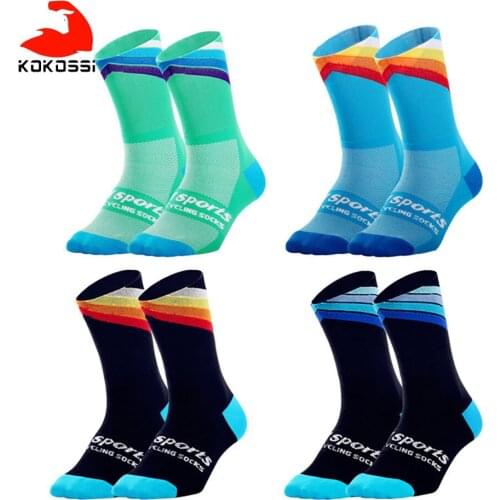 KoKossi Outdoor Bicycle Sports Socks Soft Wear-resistant Moisture Wicking Socks Running Mountaineering Fishing Movement Socks