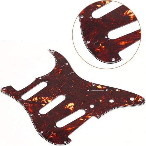 Red Guitar Parts Tortoise Pickguard Scratch Plate For Electric Guitar Whosale&Dropship