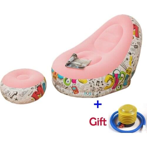 Living Room recliner foldable Lounger Pedal Lazy sofa inflatable outdoor Camp Picnic Chair Sofa flocking sofa Couch Recliner