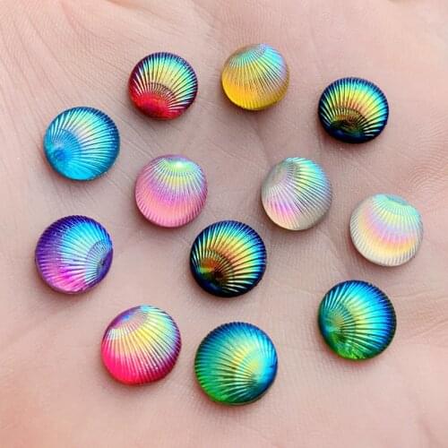 Wholesale 480pcs/lot 10mm Shell Rhinestone round rhinestone Resin gems party & wedding decoration -B44