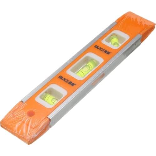 230mm 9inch High Precision Spirit Level High Bearing Ruler Lever Bubbles Rustproof Horizontal Ruler with Magnetic Measuring Tool