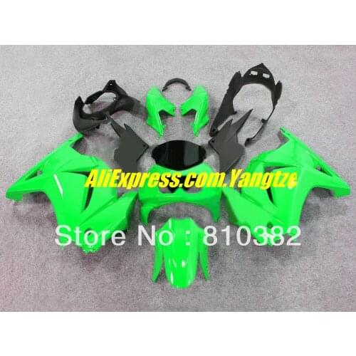 Injection mold Fairing kit for KAWASAKI Ninja ZX250R 2008 2012 ZX 250R EX250 08 09 10 11 12 ABS Green black Fairings set