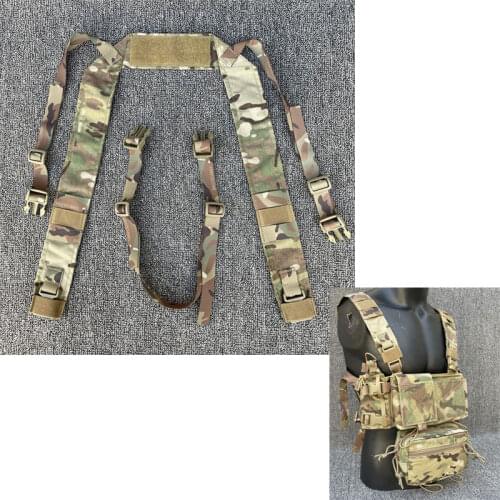 Multicam MK3 MK4 Chest Strap H-Strap Tactical Military Vest D3crm Chest Strap Army Chest Rig Vest Gear Airsoft Hunting Strap