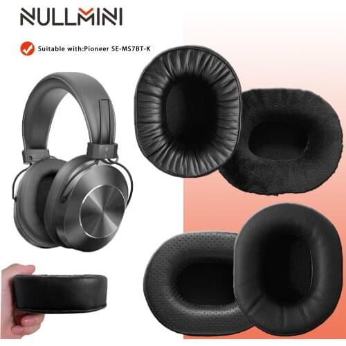 NullMini Replacement Earpads for Pioneer SE-MS7BT-K Headphones Memory Foam Thicken Leather Sleeve Earphone Earmuff