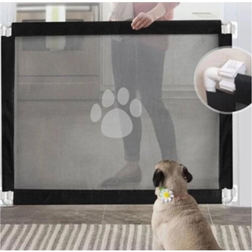Portable Dog Cat Fences Pets Safety Door Guard Indoor Outdoor Pet Gate Enclosure DropShip