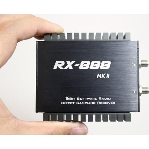 Latest RX888 Plus RX-888 MKII SDR Radio Receiver SDR Ham Radio Receiver LTC2208 16Bit ADC Direct Sampling R828D 3.0.5ppm VCXO
