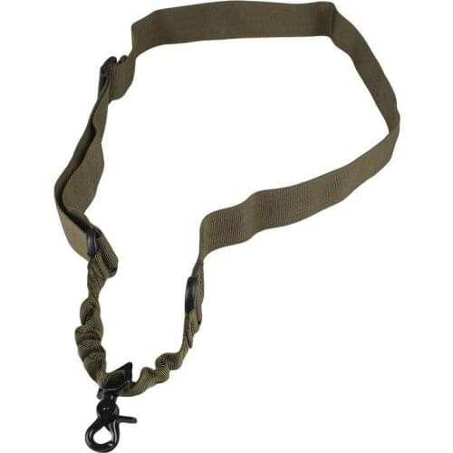 Tactical hunting Rifle Wear resistant Sling Nylon Safe quick release elastic Bungee rope Gun Strap with Single Point Snap Hook