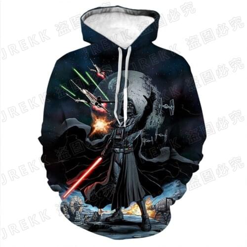 Movie Star Wars Hoodies Men Women Children Long Sleeve Cool ver Darth Vader 3D Print Sweatshirts Fashion Coat Clothing