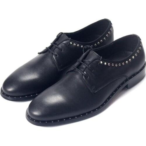Hot Derby Shoes Top grade Black Genuine Leather Lace up Wedding mens shoes Handmade Dress shoes for men