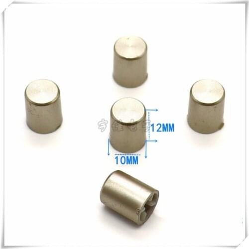 10 Piece 10 * 12mm gold plastic key cap touch switch self-locking switch cap round hole square hole diameter 3.2mm can be used