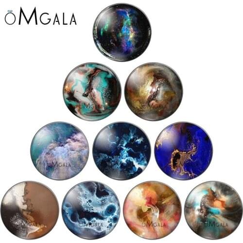 Imitation stone Beautiful Sea 10pcs set 10mm/12mm/16mm/18mm/25mm/30mm Round photo glass cabochon demo flat back Making findings