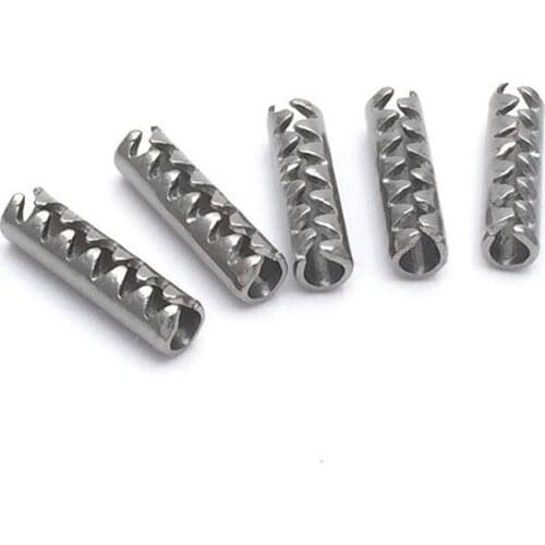 10pcs M2x(8 10 12 16 20mm Length) open teeth spring dowel pin stainless steel toothed elastic pins dowels