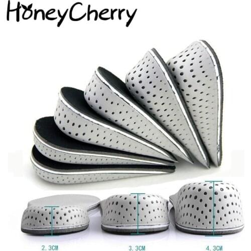 2pair/Shoe Insoles Breathable Half Insole Heighten Heel Insert Sports Shoes Pad Cushion Unisex 2-4cm Height Increase Insoles