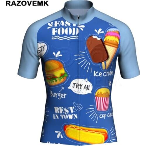 2018 RAZOVEMK Cycling Jersey bicycle clothing Mtb Bike Short Clothes Maillot Cycling Clothing Ropa Ciclismo