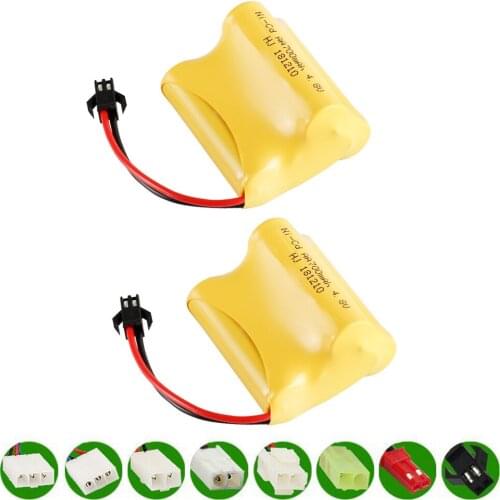 4.8V NI-CD AA Battery SM/JST/EL-2P/L6.2-2P Plug For Rc toys Cars Tanks Robots Boats Guns 4.8v 700mah Battery 4* AA Battery Pack