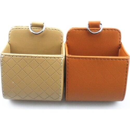 Car Air Vent Dashboard Tidy Hanging Leather Organizer Box for Land Rover Range Rover/Evoque/Freelander/Discovery