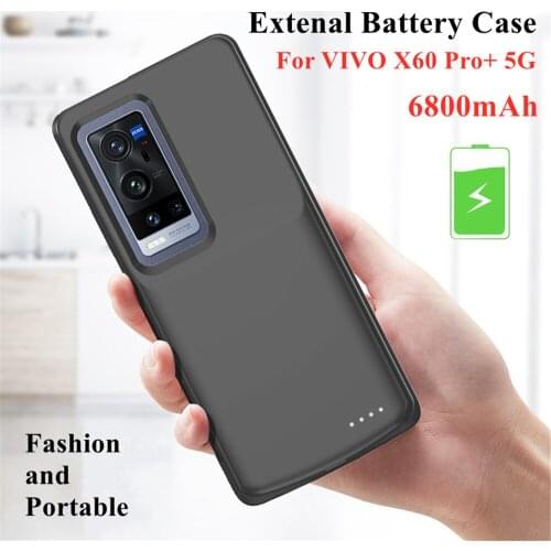 6800mAh Battery Charger Case For VIVO X60 Pro+ 5G Powerbank Case External Battery Phone Charging Cover For X60 Pro+ Battery Case