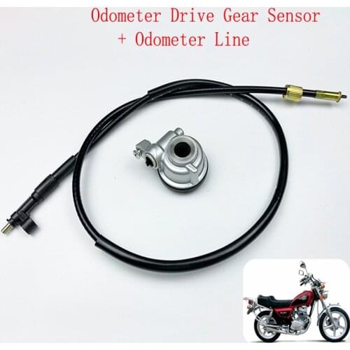 E0345 Motorcycle Speedometer Drive Gear Sensor with Cable For Honda CM125 Aluminum Alloy Odometer Retro Scooter Moped