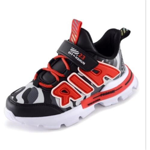 Spring and Autumn New Children Shoes Boys Comfortable Sports Shoes Kids Fashion Leather Waterproof Casual Running Shoes
