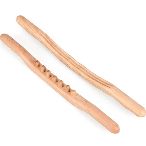 Wooden Gua Sha Massage Tool Wood Therapy Tools for Body Contour Kit Cellulite Wooden Massager for Back Neck Lymphatic Massage