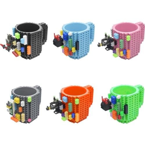 DIY Assembly Cup Kids Bulding Blocks Creative Coffee Mug Children Toys Gift