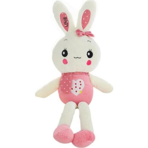 BOLAFYNIA Children Stuffed plush toy Love Couple rabbit doll baby kid for birthday Christmas Valentines Day gift