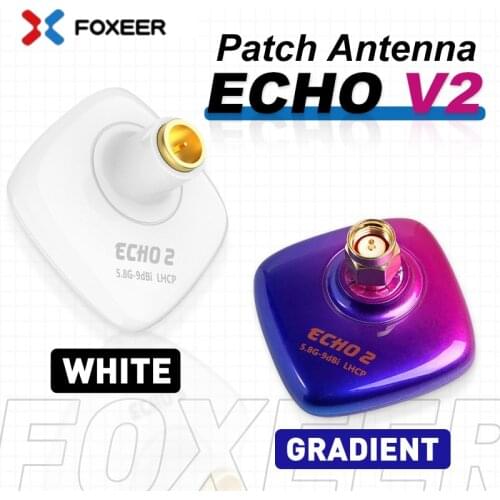 8g Foxeer Echo 2 9dBi 5.8GHz RHCP/LHCP Patch Antenna for RC FPV Racer Drone VTX VRX Goggles Monitor Accessories Spare Parts
