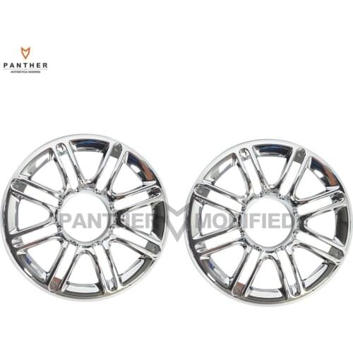 Chrome Motorcycle Plate Brust Speaker Trim Grill Cover Case for Harley Electra Glide Trike 1996-2013