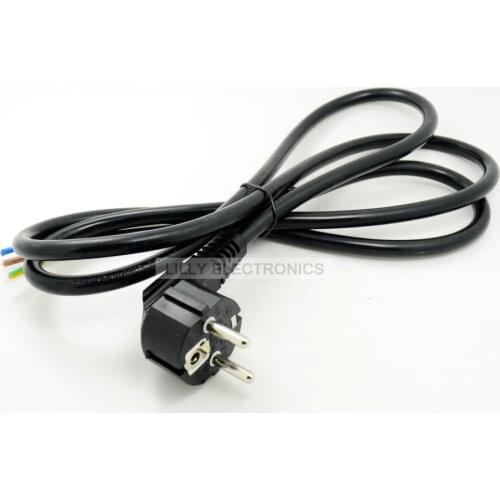 EU-standard 3X1.5m2 1.7-Meter-Long Power Cable with Three-core EU-Plug Cable