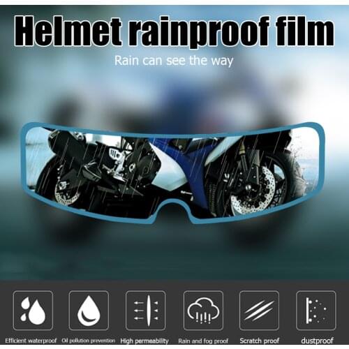Motorbike Helmet Shield Waterproof Film Kit Universal Nano Coating PET Rainproof Film for Motorcycle Helmet Visor for YAMAHA BMW