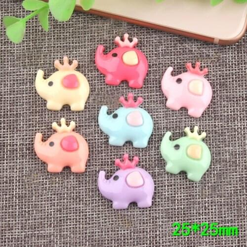 Crown Elephant DIY Resin Accessories DIY Mobile Shell Child Hair Accessories Hairpin Material